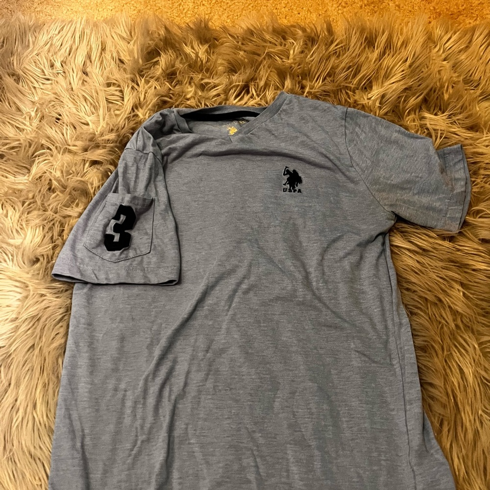 Light blue kids polo tee 10/12
